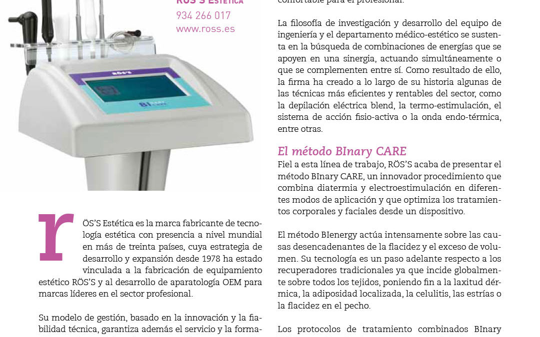 Publirreportaje de Binary en EstheticWorld