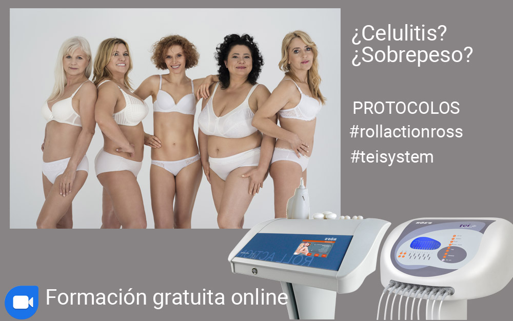 ROSS Webinar online sobre tratamientos contra PEFE o celulitis y sobrepeso con Rollaction y termoestimulación Tei System