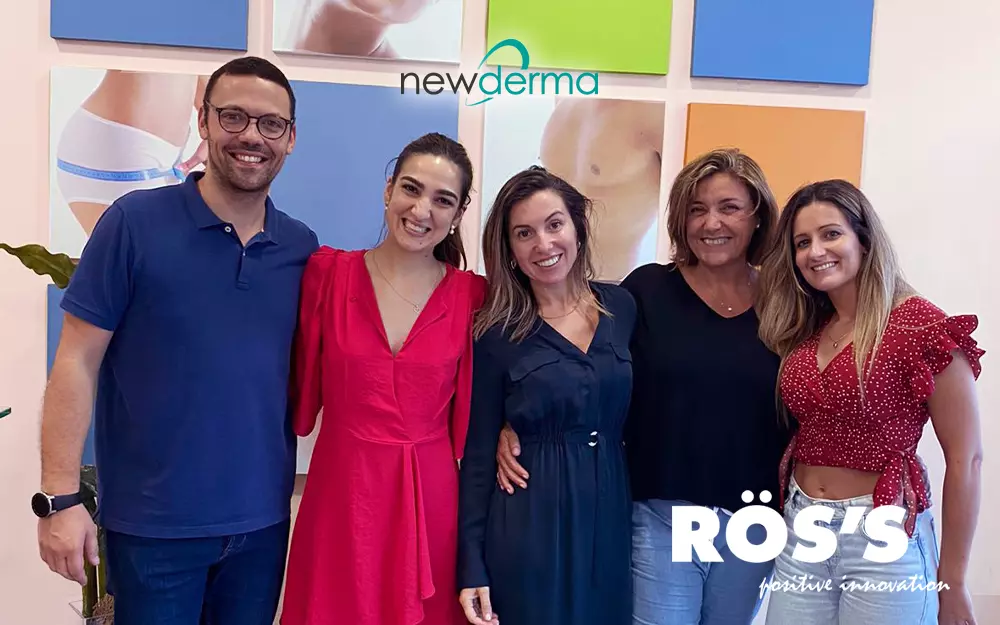 Visita de Newderma, nuestro socio en fisioterapia de Portugal