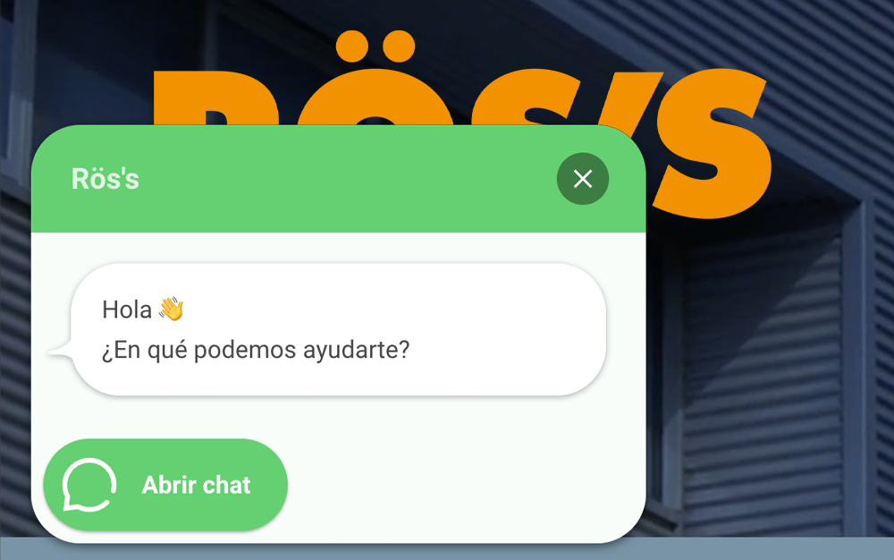 Nuevo servicio de comunicación directa con RÖS’S a través de WhatsApp